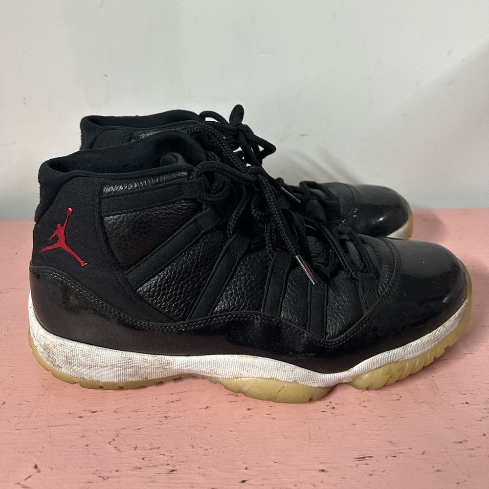 Nike Air Jordan 11 Retro 72-10 2015 Size 10.5 378037-002 Black Sneakers Patent